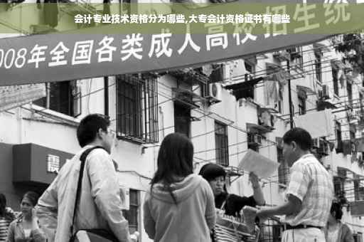 会计专业技术资格分为哪些,大专会计资格证书有哪些