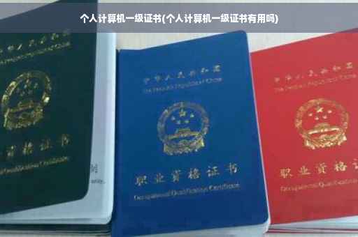 个人计算机一级证书(个人计算机一级证书有用吗)
