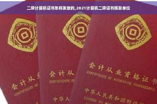 二级计算机证书怎样发放的,2021计算机二级证书颁发单位