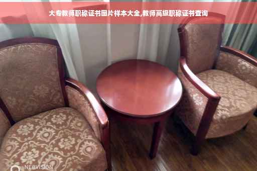 大专教师职称证书图片样本大全,教师高级职称证书查询