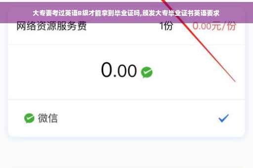 大专要考过英语B级才能拿到毕业证吗,颁发大专毕业证书英语要求