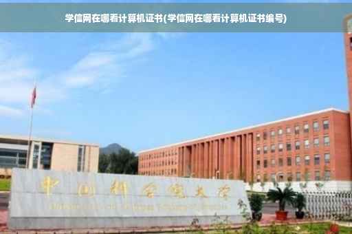 学信网在哪看计算机证书(学信网在哪看计算机证书编号) 学信网在哪看计算机证书(学信网在哪看计算机证书编号)
