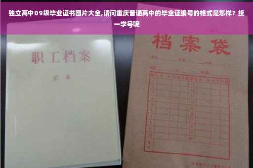 独立高中09级毕业证书图片大全,请问重庆普通高中的毕业证编号的格式是怎样？统一学号呢