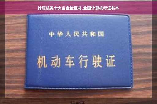 计算机类十大含金量证书,全国计算机考证书本