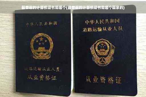 最普遍的计算机证书是哪个(最普遍的计算机证书是哪个国家的)