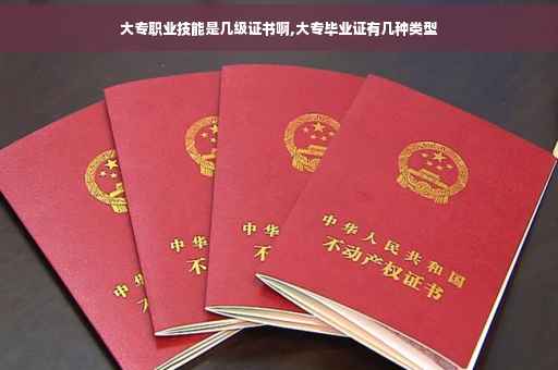 大专职业技能是几级证书啊,大专毕业证有几种类型