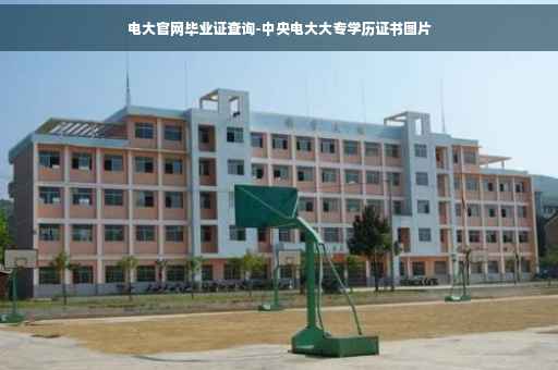 电大官网毕业证查询-中央电大大专学历证书图片