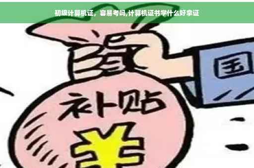 初级计算机证，容易考吗,计算机证书学什么好拿证