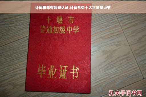 计算机都有哪些认证,计算机类十大含金量证书