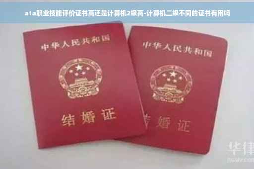 ata职业技能评价证书高还是计算机2级高-计算机二级不同的证书有用吗