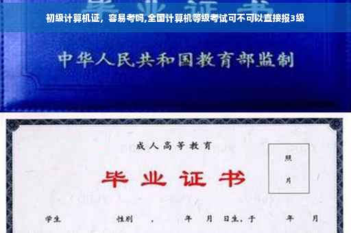 初级计算机证，容易考吗,全国计算机等级考试可不可以直接报3级