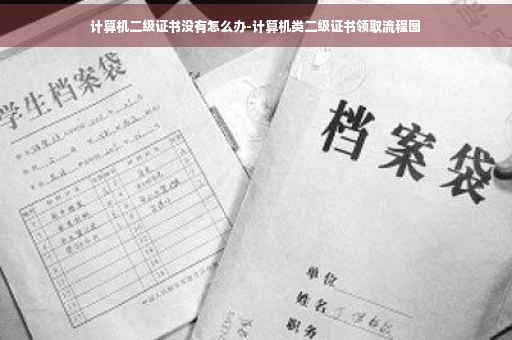 计算机二级证书没有怎么办-计算机类二级证书领取流程图
