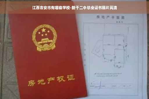 江西吉安市有哪些学校-新干二中毕业证书图片高清