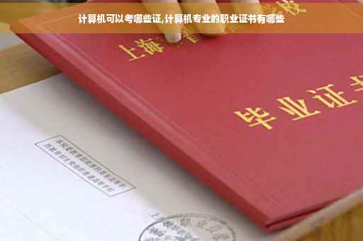计算机可以考哪些证,计算机专业的职业证书有哪些