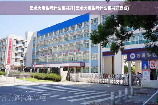 艺术大专生考什么证书好(艺术大专生考什么证书好就业)
