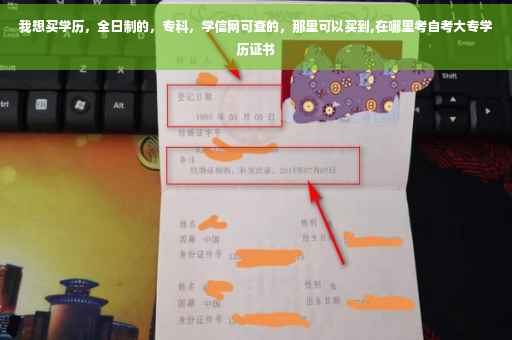 我想买学历，全日制的，专科，学信网可查的，那里可以买到,在哪里考自考大专学历证书