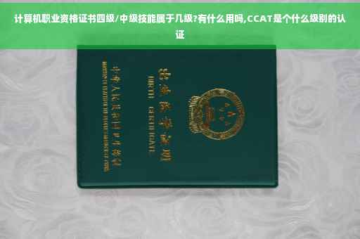 计算机职业资格证书四级/中级技能属于几级?有什么用吗,CCAT是个什么级别的认证