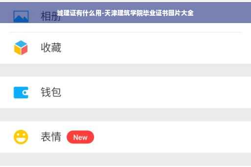 城建证有什么用-天津建筑学院毕业证书图片大全