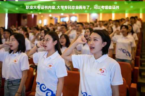 职业大专证书内容,大学专科毕业两年了，可以考哪些证书