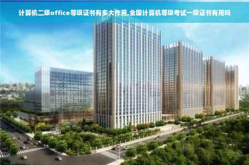 计算机二级office等级证书有多大作用,全国计算机等级考试一级证书有用吗
