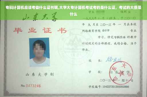 专科计算机应该考些什么证书呢,大学大专计算机考试考的是什么证，考试的大纲是什么