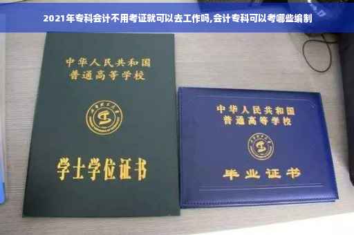 2021年专科会计不用考证就可以去工作吗,会计专科可以考哪些编制