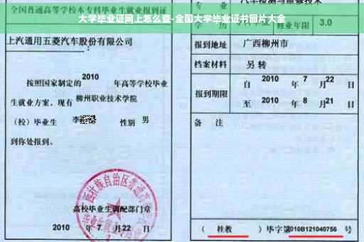 大学毕业证网上怎么查-全国大学毕业证书图片大全