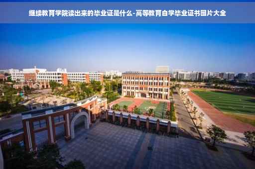 继续教育学院读出来的毕业证是什么-高等教育自学毕业证书图片大全