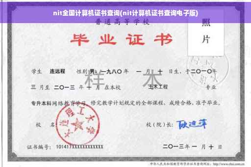 nit全国计算机证书查询(nit计算机证书查询电子版)
