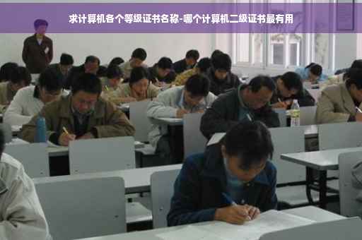 求计算机各个等级证书名称-哪个计算机二级证书最有用 求计算机各个等级证书名称-哪个计算机二级证书最有用