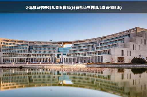 计算机证书去哪儿查看信息(计算机证书去哪儿查看信息呢)