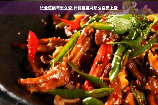毕业证编号怎么查,计算机证书怎么在网上查