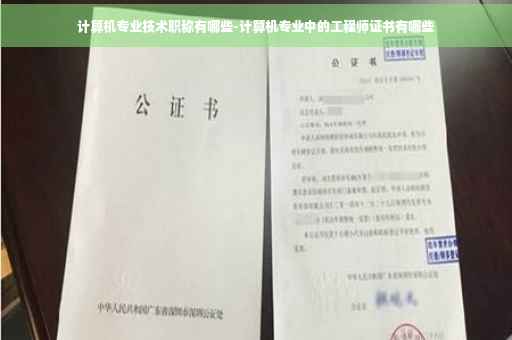计算机专业技术职称有哪些-计算机专业中的工程师证书有哪些