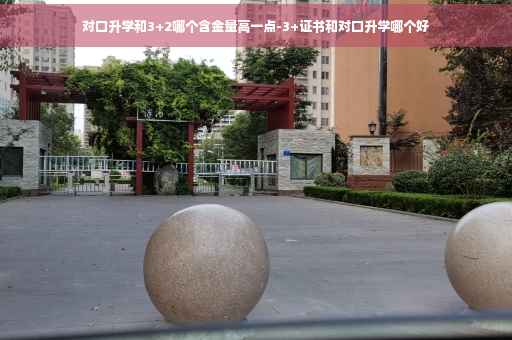 对口升学和3+2哪个含金量高一点-3+证书和对口升学哪个好