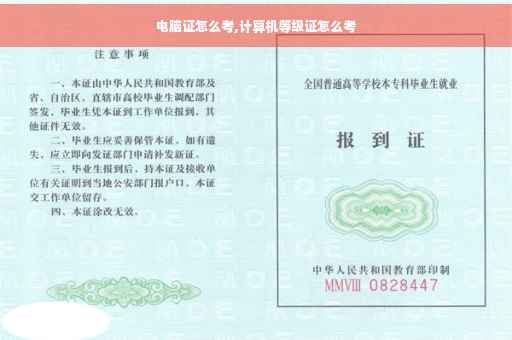 电脑证怎么考,计算机等级证怎么考