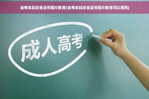自考本科毕业证书图片教师(自考本科毕业证书图片教师可以用吗)