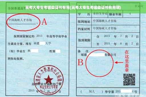 高考大专生考哪些证书有用(高考大专生考哪些证书有用呢)