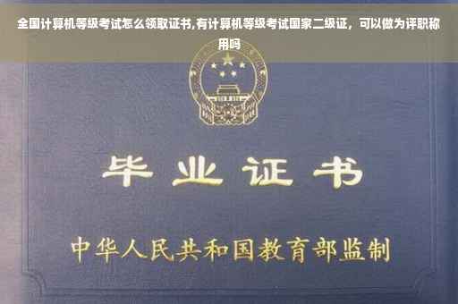 全国计算机等级考试怎么领取证书,有计算机等级考试国家二级证，可以做为评职称用吗