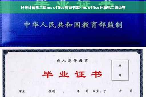 只考计算机二级ms office有证书嘛-ms office计算机二级证书