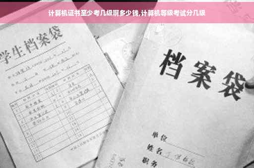 计算机证书至少考几级啊多少钱,计算机等级考试分几级
