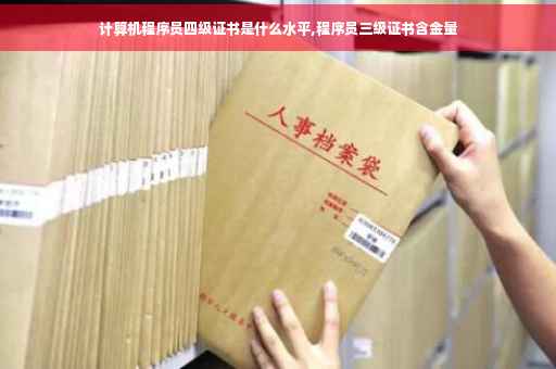 计算机程序员四级证书是什么水平,程序员三级证书含金量