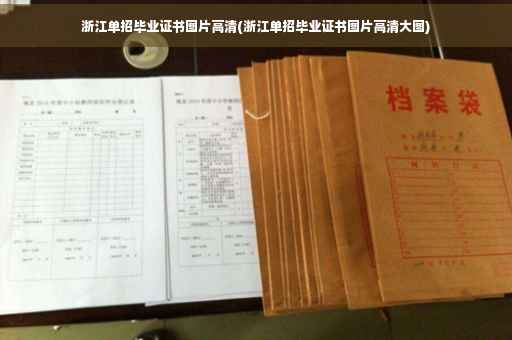 浙江单招毕业证书图片高清(浙江单招毕业证书图片高清大图)