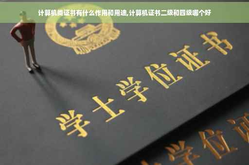计算机类证书有什么作用和用途,计算机证书二级和四级哪个好