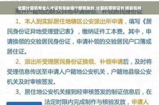 全国计算机专业人才证书是由哪个部颁发的,计算机等级证书 颁发机构