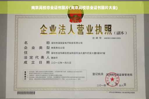 南京高校毕业证书图片(南京高校毕业证书图片大全)
