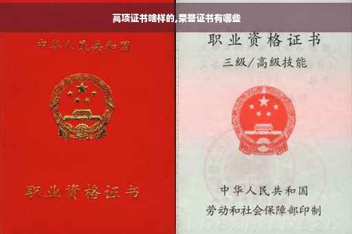 高项证书啥样的,荣誉证书有哪些