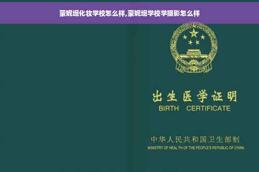 蒙妮坦化妆学校怎么样,蒙妮坦学校学摄影怎么样
