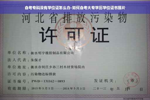自考专科没有学位证怎么办-如何自考大专学历学位证书图片 自考专科没有学位证怎么办-如何自考大专学历学位证书图片
