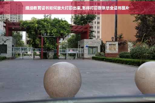 继续教育证书如何放大打印出来,怎样打印数张毕业证书图片