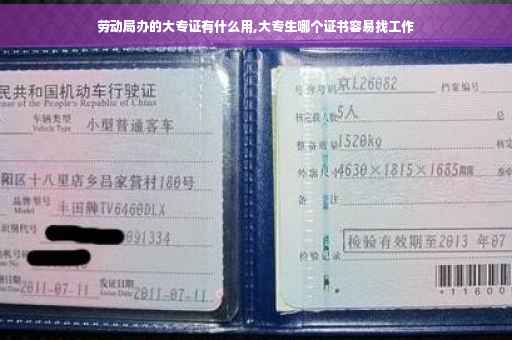 劳动局办的大专证有什么用,大专生哪个证书容易找工作 劳动局办的大专证有什么用,大专生哪个证书容易找工作